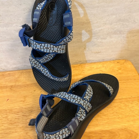 Chaco Women’s Z2 Classic Sport  Blue and Light Blue Strapped Sandals - Picture 6 of 10